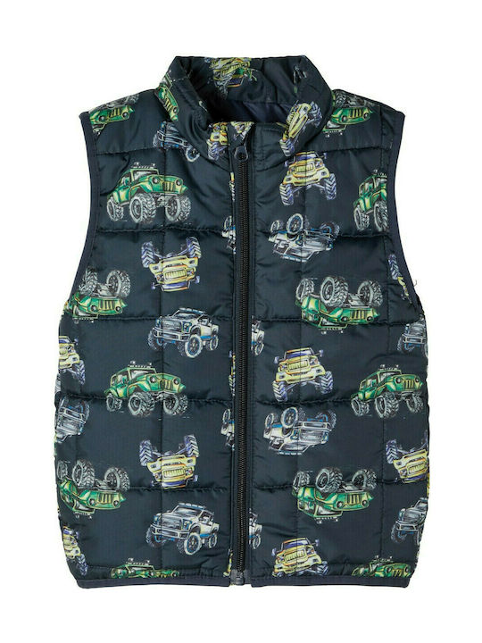 Name It Kids Quilted Jacket Sleeveless short Blue