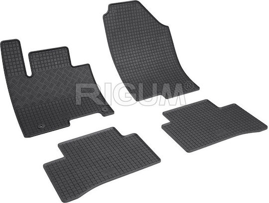 Rigum Σετ Μπροστινά και Πίσω Πατάκια 4τμχ για Hyundai Tucson 2021 Μαύρα