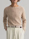 Gant Men's Long Sleeve Sweater Beige