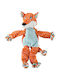 Kong Floppy Knots Plush Toy Dog with Sound Small 23εκ. Orange 1pcs