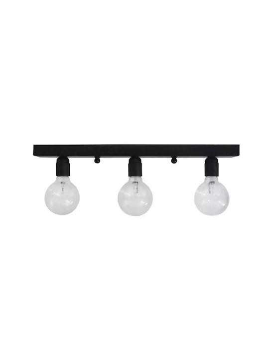 Stimeno CONE3 Classic Metallic Ceiling Mount Light with Integrated LED in Black color 55pcs