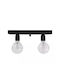 Stimeno CONE2 Ceiling Mount Light Bathroom Black with Socket E27