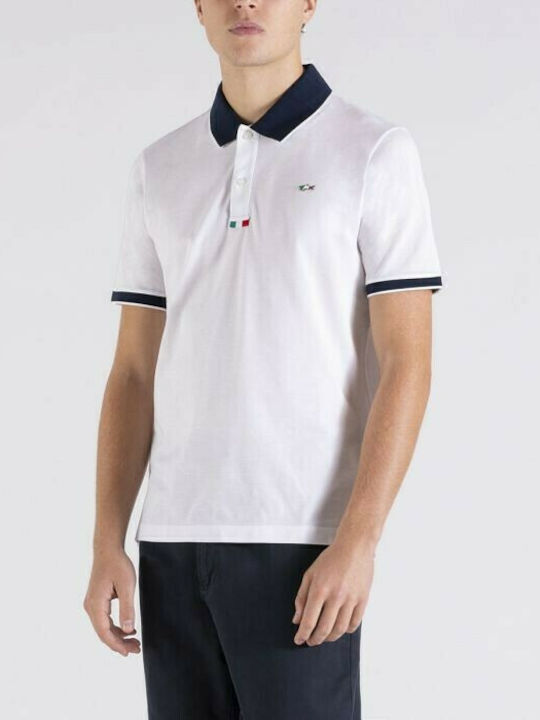 Paul & Shark Men's Short Sleeve Blouse Polo White