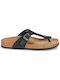 Geox Brionia Leather Women's Flat Sandals Anatomic In Black Colour D15LSB 00032 C9999