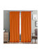 Lino Home Perdea Cu Coafură Line 503 Portocalie 145x295cm