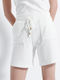 19810001 Women's Sporty Bermuda Shorts Terry White