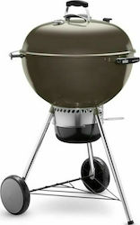 Weber Master Touch Inox Rotund Grătar cu Cărbune cu Capac și Roți Gri fumuriu 57buccm.