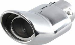 Automax Auspufftopf Universal Einzelner Oval mit Winkel 60-33mm