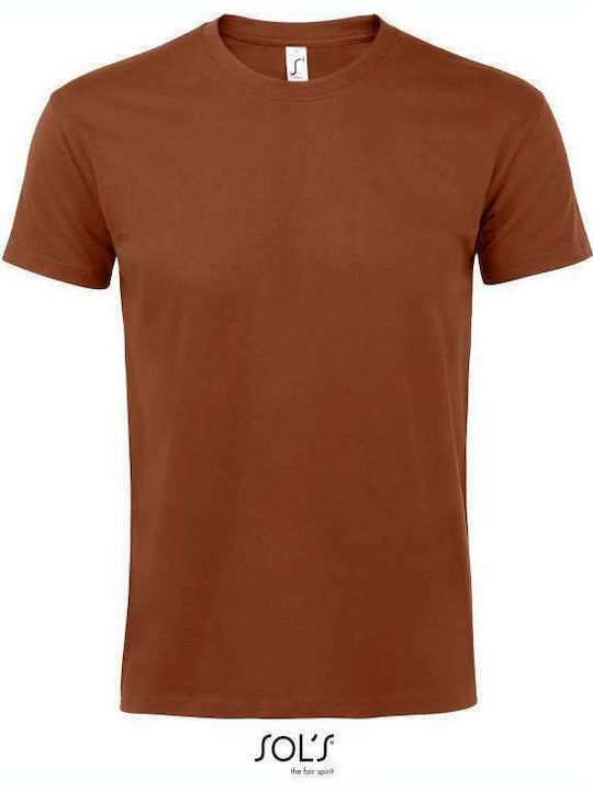 Sol's Imperial Ανδρικό Διαφημιστικό T-shirt Κοντομάνικο Terracotta