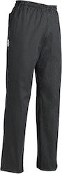Egochef Chef Black Pants with Elastic Waist