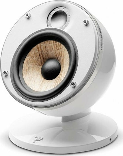 Focal Dome 1.0 Flax APA2018-22172 Ηχείο Hi-Fi Βιβλιοθήκης 100W 2 Δρόμων Π14.4xΒ14.3xΥ17.2εκ. Λευκό