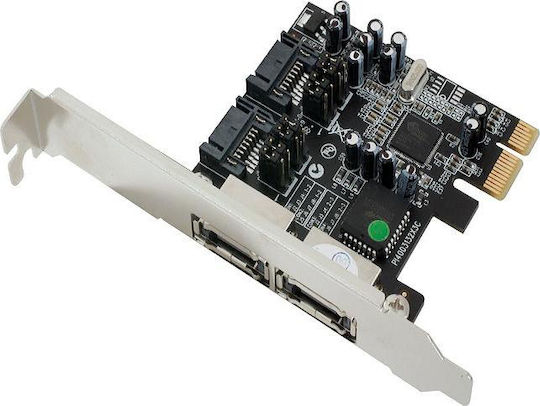 Κάρτα PCIe σε 2 θύρες eSATA
