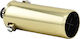 Carman Exhaust Muffler Universal Round Gold