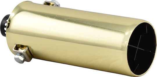Carman Exhaust Muffler Universal Round Gold
