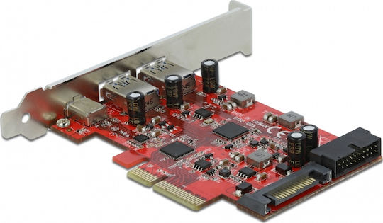 DeLock Карта PCIe с 3 USB 3.2 порта