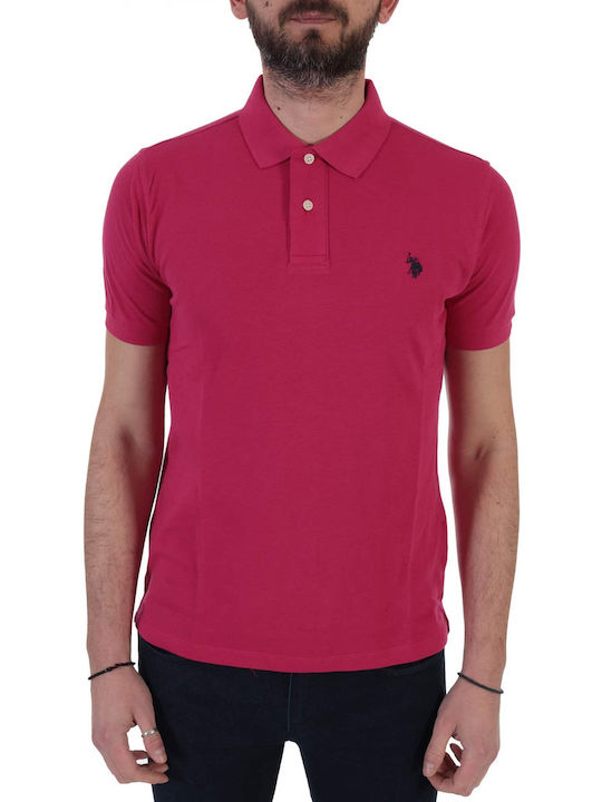 U.S. Polo Assn. Institutional Polo T-shirt Φούξια