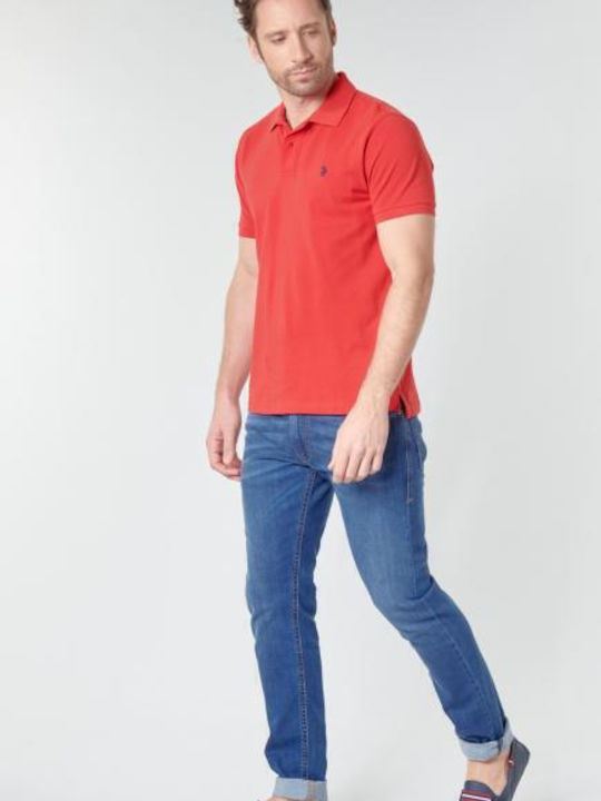 Institutional Polo T-shirt Κόκκινο