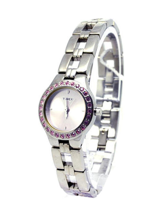 Timex Women's Watch Battery with Silver Stainless Steel Bracelet