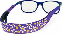Croakies Kids Spitze für Brillengläser Daisy Purple 1Stück