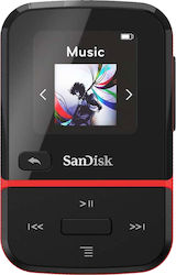 Sandisk Clip Sport Go New MP3 Player (32GB) με Οθόνη LED LCD 1.22" Κόκκινο