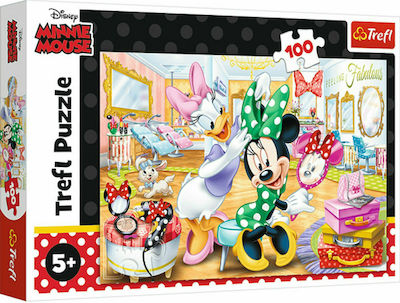 Παιδικό Puzzle Minnie In Beauty Parlous 100pcs για 5+ Ετών Trefl