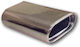 Americat Μπούκα Εξάτμισης Universal Πλακέ Λοξή 114x140x300mm