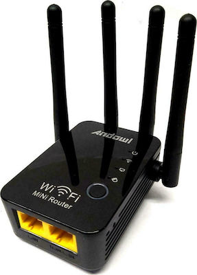 Andowl Q-A45 WiFi Extender Single Band (2.4GHz) 300Mbps with 2 Ethernet Ports