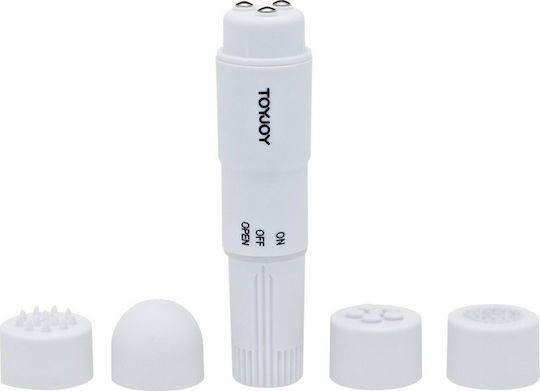 ToyJoy Pocket Rocket Mini Massager Mini Δονητής Μασάζ 10.5cm White
