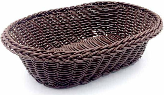 Homestyle Bread Basket made of Rattan Brown 20x26cm