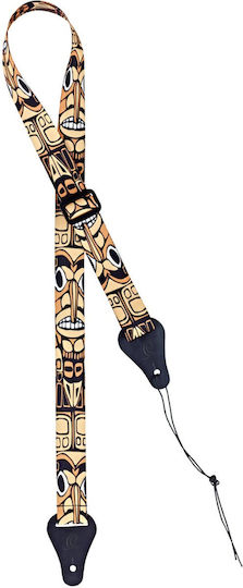 Ortega Nylon Ukulele Straps Motif Gurt für Ukulele Mehrfarbig