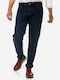 Sogo Men's Jeans Pants Stretch in Straight Line Navy Blue