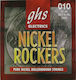 GHS Strings Sets Nickel Rockers Σετ Χορδών Pure Nickel Ηλεκτρικής Κιθάρας 10 - 46" Light