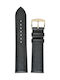 Rochet Leather Strap Black 22mm