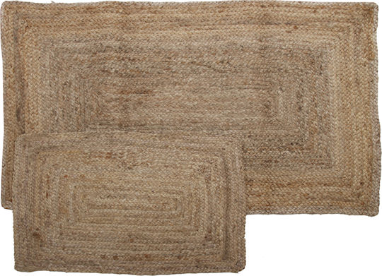 Viopros Badematte Synthetisch,Polyester/Cotton/Leather Rechteckig Jenny Coffee 60x90cm