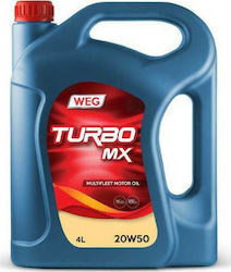 WEG Λάδι Αυτοκινήτου Turbo MX 20W-50 4lt