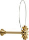 Zogometal Holdback Magnetic made of Metal Oro Matt / Oro 1pcs