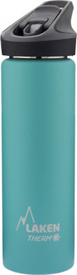 Laken Jannu Thermo Flasche Thermosflasche Rostfreier Stahl BPA-frei Hellblau 750ml mit Mundstück