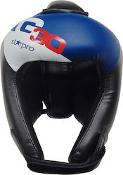 Olympus Sport Starpro G30 Kids Open Face Boxing Headgear Synthetic Leather Black