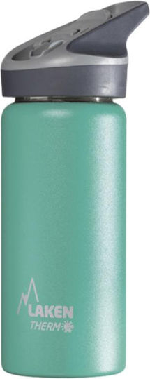 Laken Jannu cap Recyclable Bottle Thermos Stainless Steel BPA Free 500ml Turquoise with Mouthpiece
