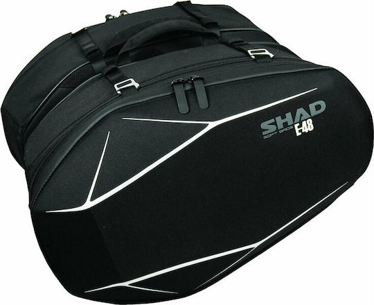 Shad XOSE48 Semirigid Σετ Σαμάρια Μοτοσυκλέτας 48lt σε Μαύρο Χρώμα