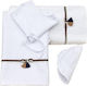 Lina Baby Baptism Towel Set Σαμοθράκη Λευκό