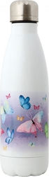 Kiokids Βρεφικό Θερμός Υγρών Butterflies Ανοξείδωτο 500ml