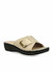 Parex Anatomic Women's Leather Platform Wedge Sandals Beige