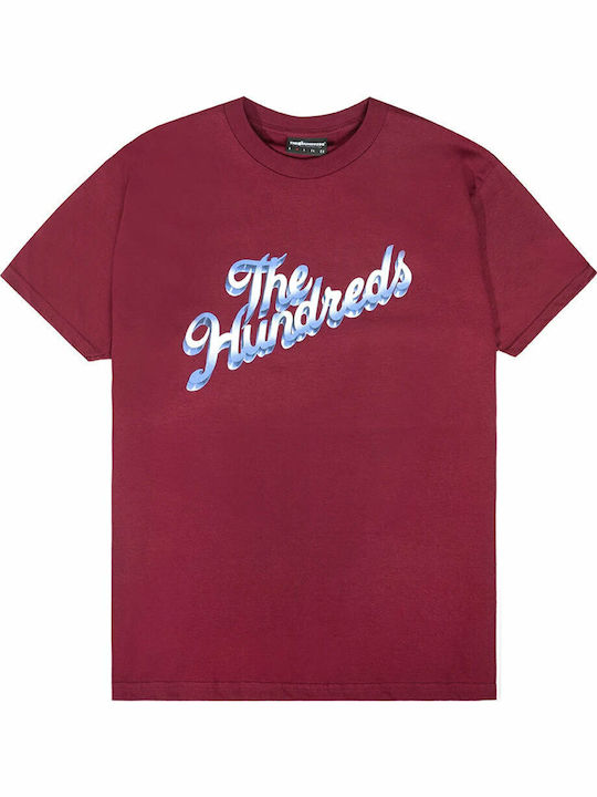 The Hundreds Beyond Slant T-Shirt Burgundisch