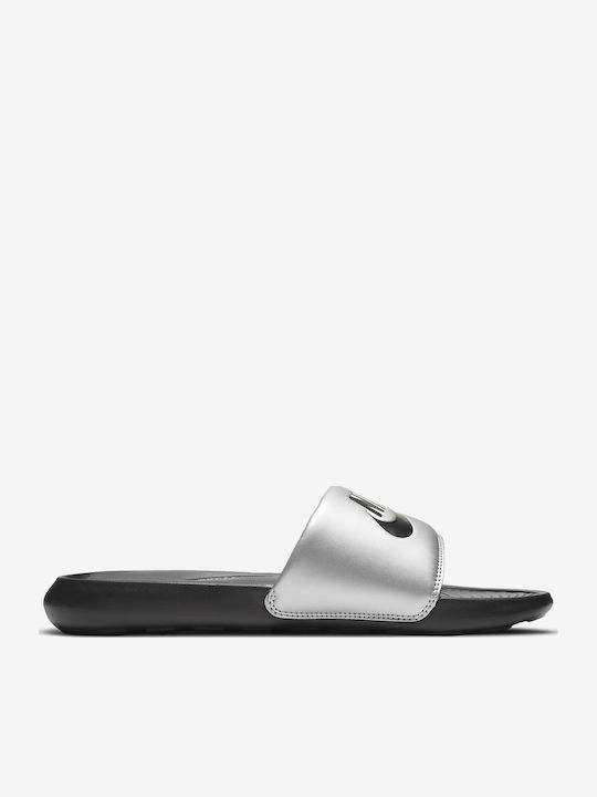 Nike Victori One Women's Slides Silver