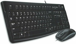 Logitech Desktop MK120 Keyboard & Mouse Set with Greek Layout