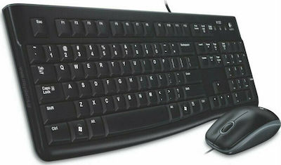 Logitech Desktop MK120 Tastatur & Maus Set Schwarz
