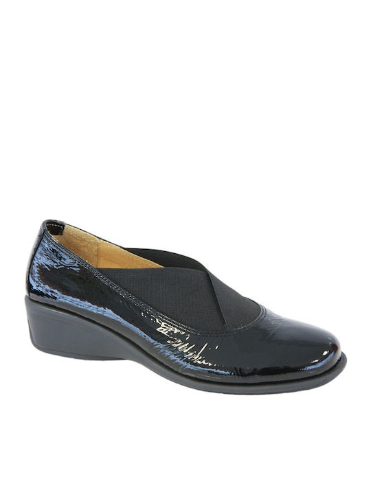 4352-03 Slip-On-uri Anatomici Pentru Femei De Piele Negre