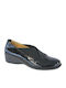 4352-03 Slip-On-uri Anatomici Pentru Femei De Piele Negre