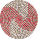 Nef-Nef Homeware Διακοσμητικό Πιάτο Noble Coral - White από Ψάθινο Υλικό 28x6x28cm